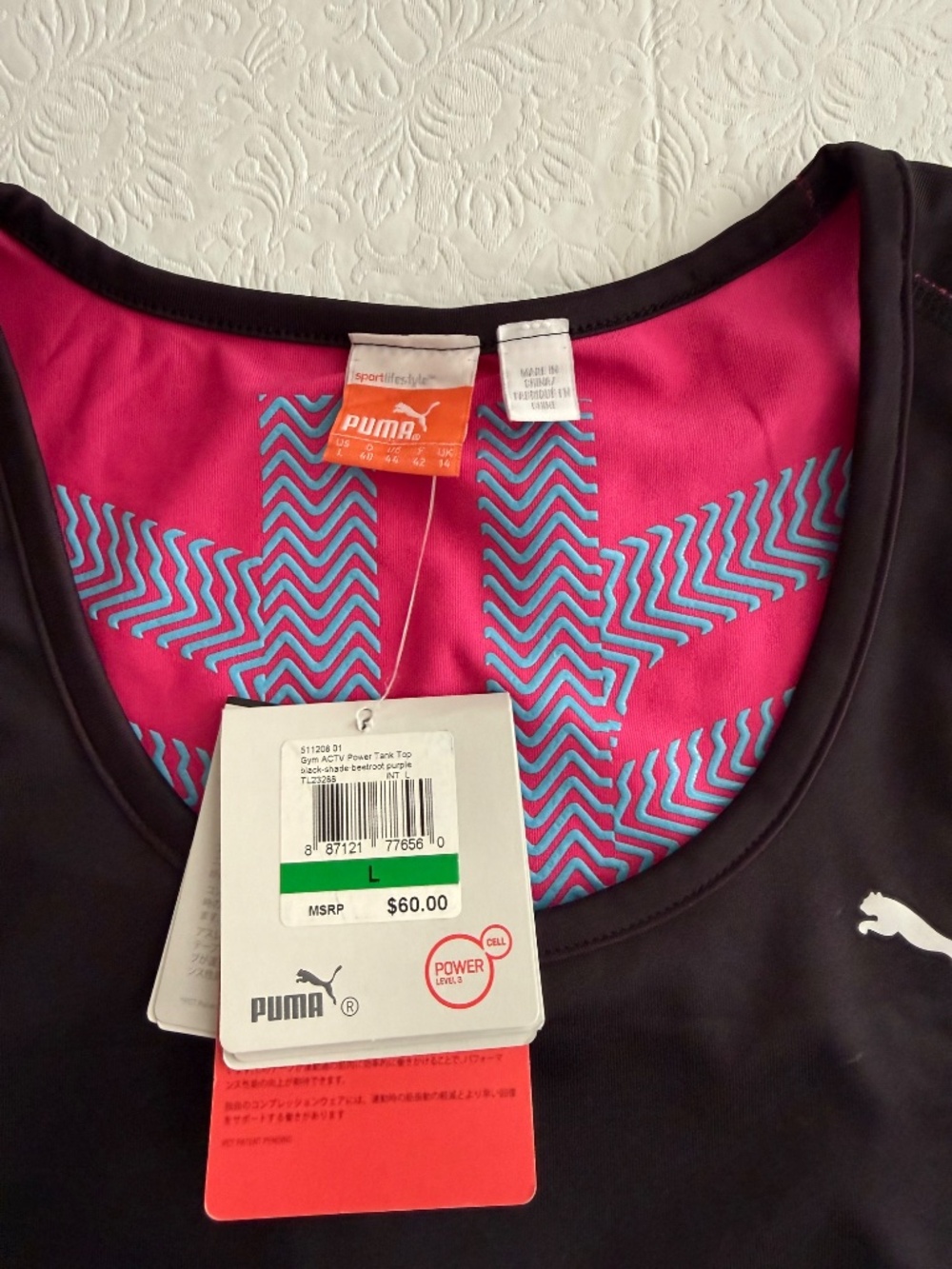 Puma Womens ACTV Fitness Tank Top size L NWT - Picture 2 of 7